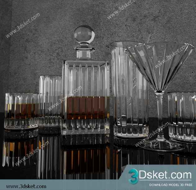 Free Download Kitchen Accessories 3D Model 0135