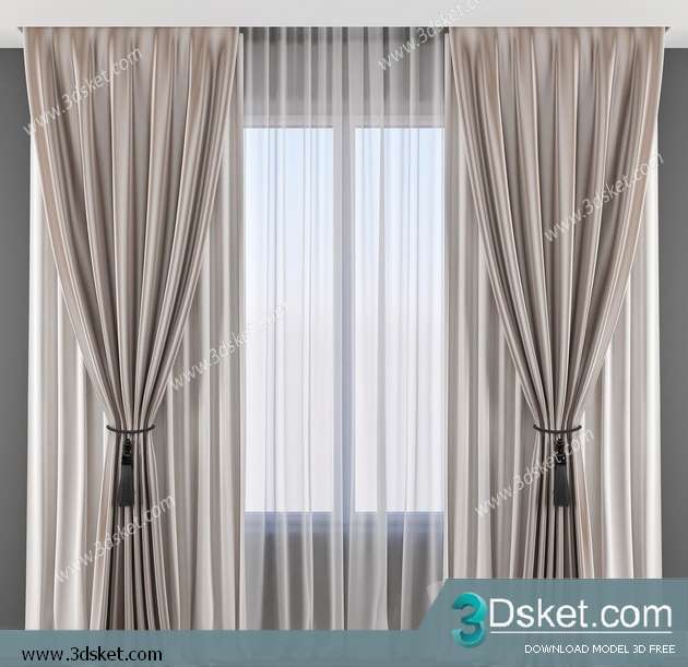 Free Download Curtain 3D Model Rèm 0221