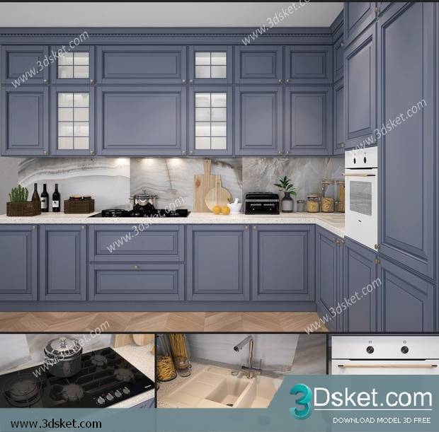 Free Download Kitchen 3D Model 0134