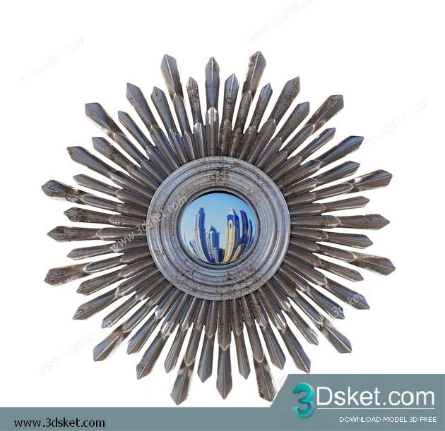 Free Download Mirror 3D Model Gương 0110