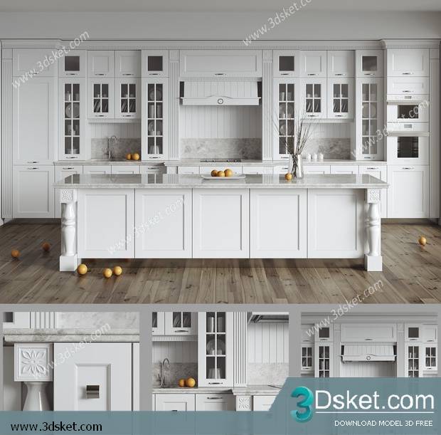 Free Download Kitchen 3D Model 0135