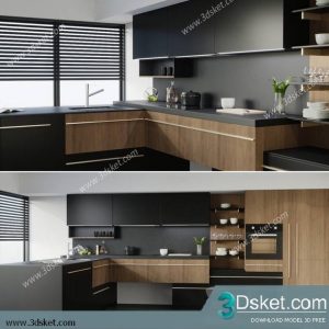 Free Download Kitchen 3D Model 0136