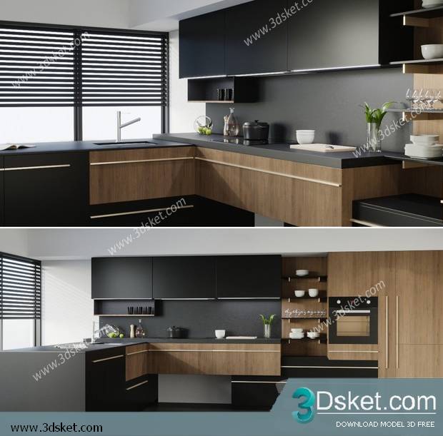 Free Download Kitchen 3D Model 0136
