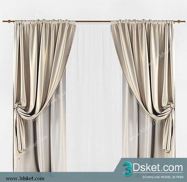 Free Download Curtain 3D Model Rèm 052