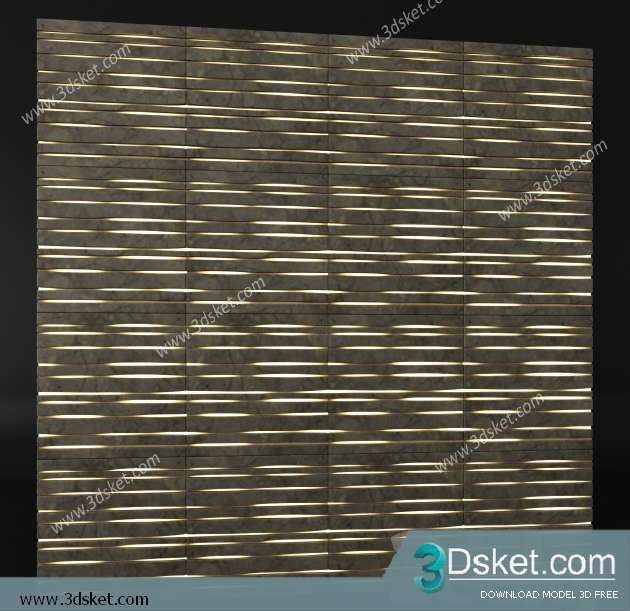 Free Download 3D Panel 3D Model 058