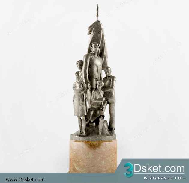 Free Download Sculpture 3D Model Điêu Khắc 065
