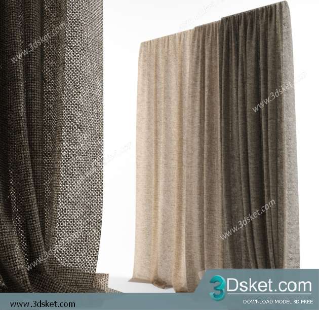Free Download Curtain 3D Model Rèm 067