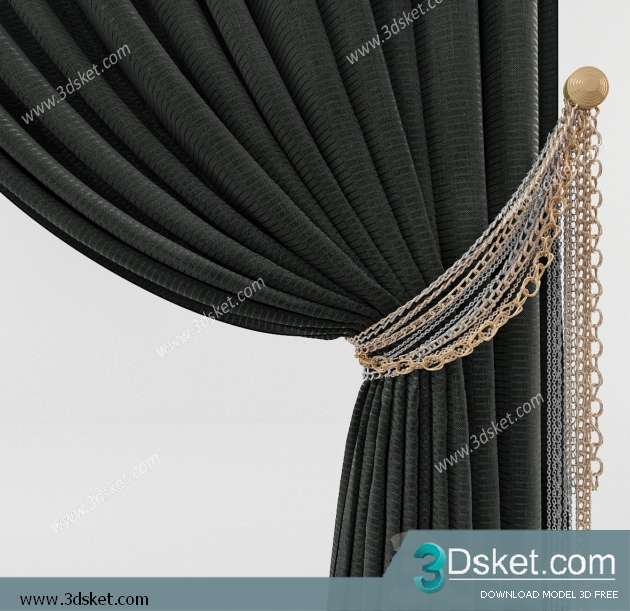 Free Download Curtain 3D Model Rèm 069