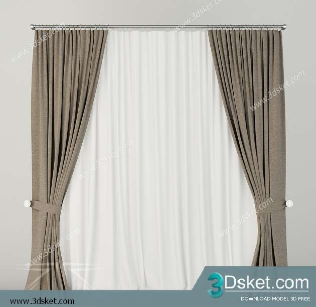 Free Download Curtain 3D Model Rèm 073