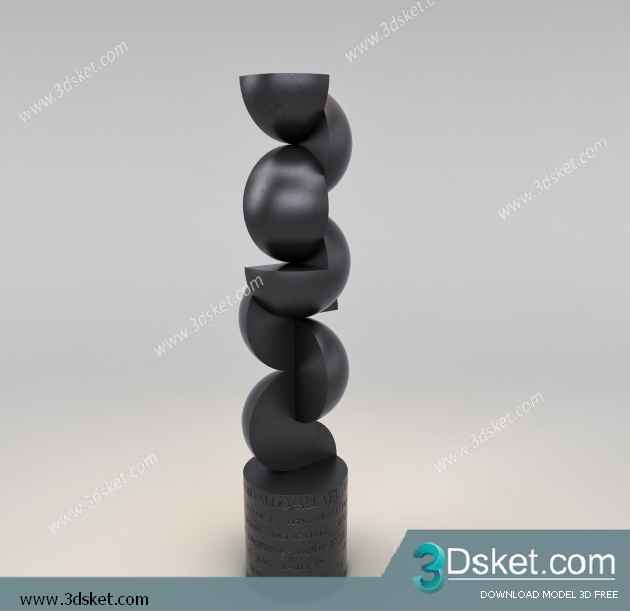 Free Download Sculpture 3D Model Điêu Khắc 066