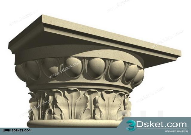 Free Download Decorative Plaster 3D Model 113