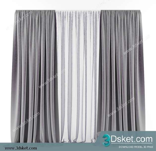 Free Download Curtain 3D Model Rèm 074