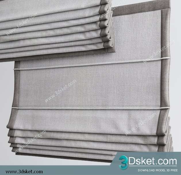 Free Download Curtain 3D Model Rèm 076