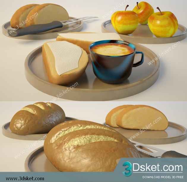 Free Download Kitchen Accessories 3D Model 0172