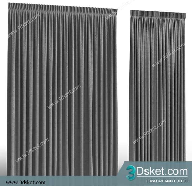 Free Download Curtain 3D Model Rèm 077