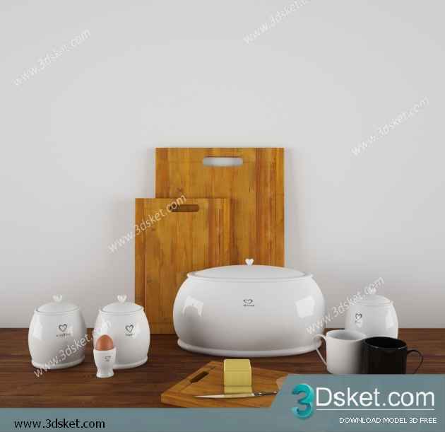 Free Download Kitchen Accessories 3D Model 0175
