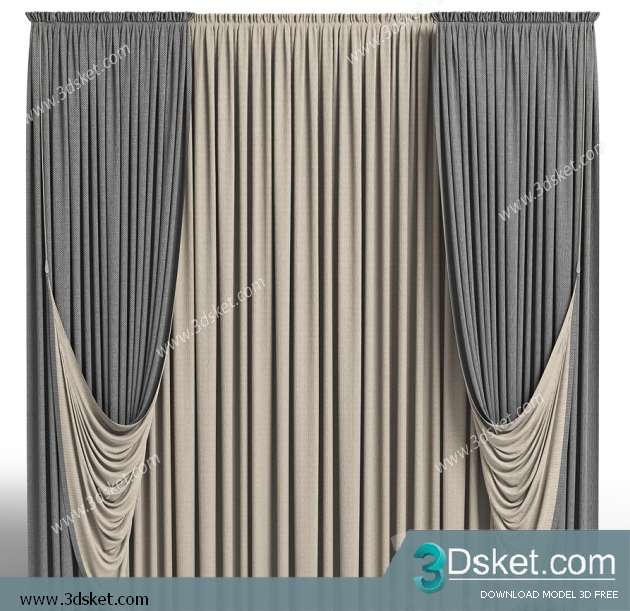 Free Download Curtain 3D Model Rèm 078