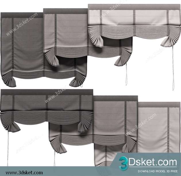 Free Download Curtain 3D Model Rèm 081