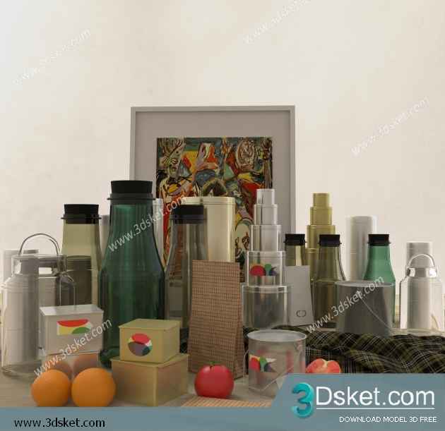 Free Download Kitchen Accessories 3D Model 0181