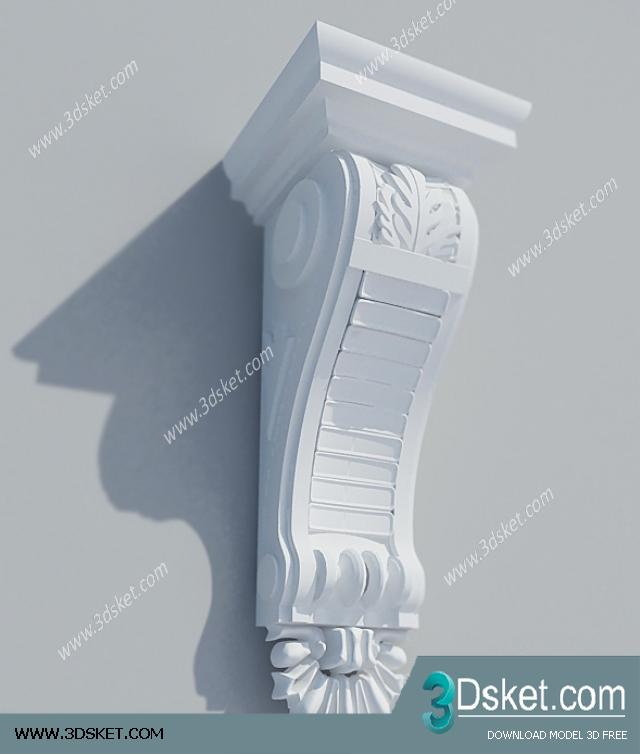 Free Download Decorative Plaster 3D Model 116