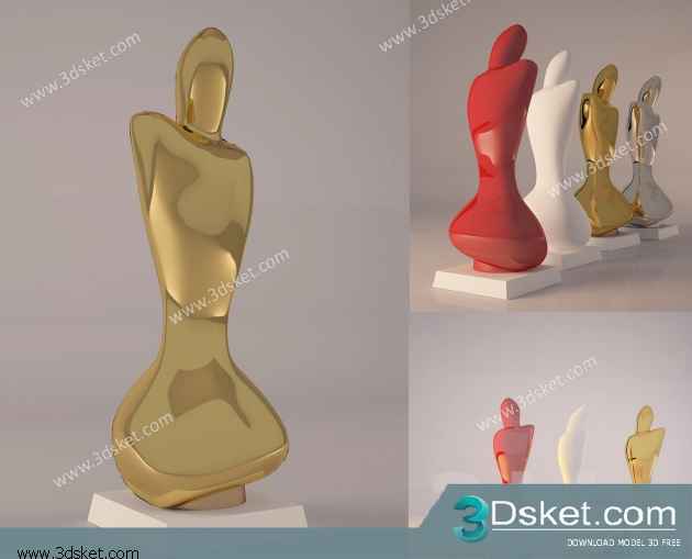 Free Download Sculpture 3D Model Điêu Khắc 069