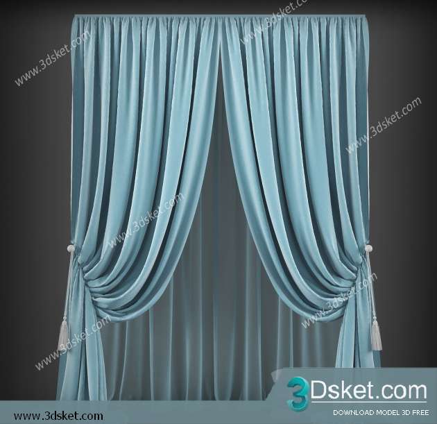 Free Download Curtain 3D Model Rèm 090