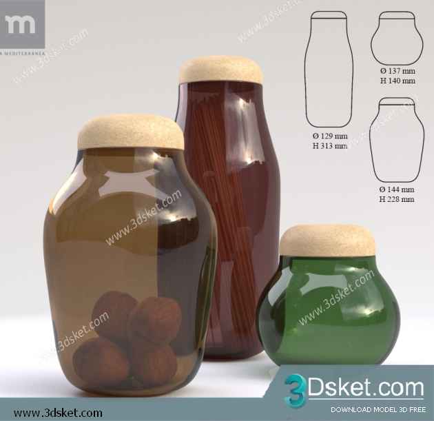 Free Download Kitchen Accessories 3D Model 0185