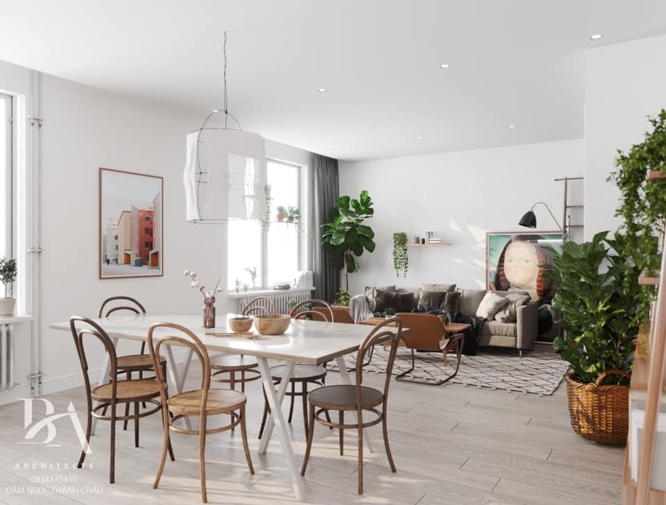 3D Interior Model Kitchen Living room 0182 Scene 3dsmax
