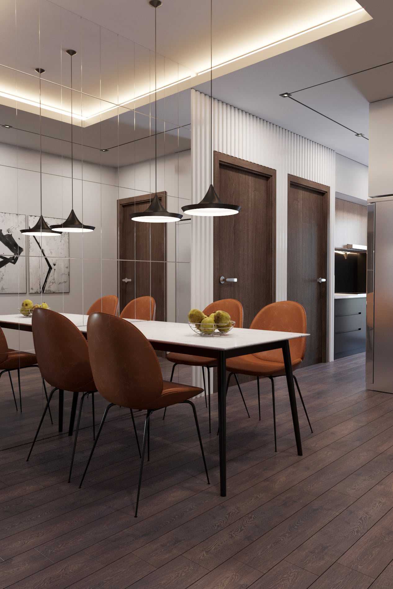 3D Interior Model Kitchen Living room 0191 Scene 3dsmax