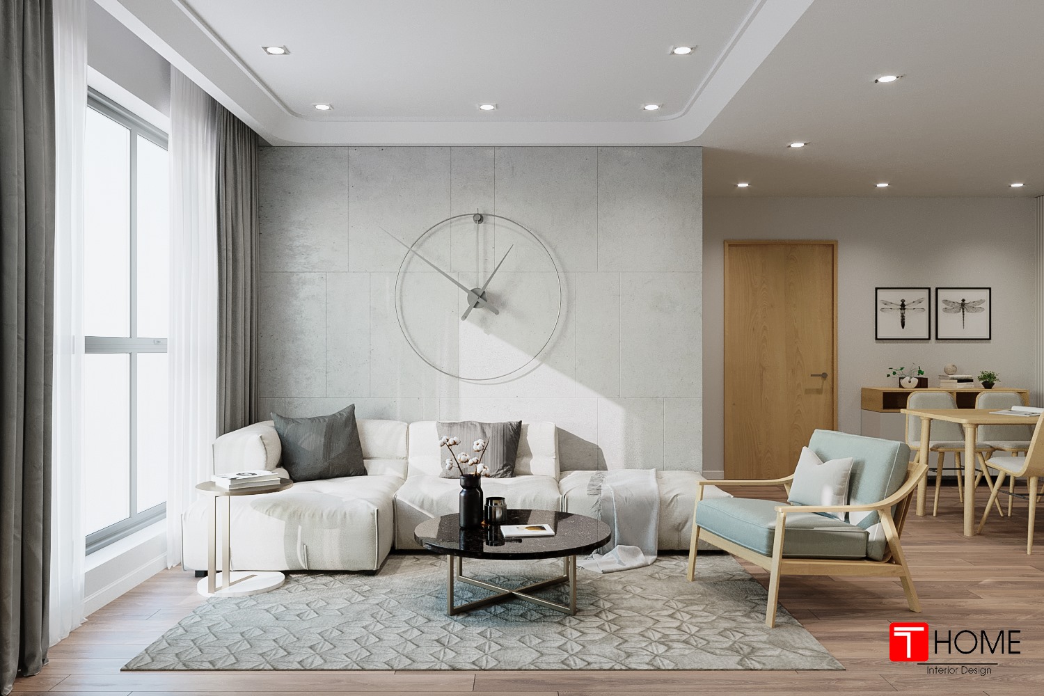 3D Interior Model Kitchen Living room 0193 Scene 3dsmax