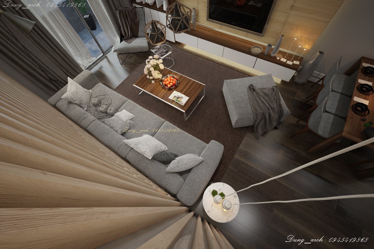 3D Interior Model Kitchen Living room 0205 Scene 3dsmax