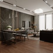 3D Interior Model Kitchen Living room 0212 Scene 3dsmax