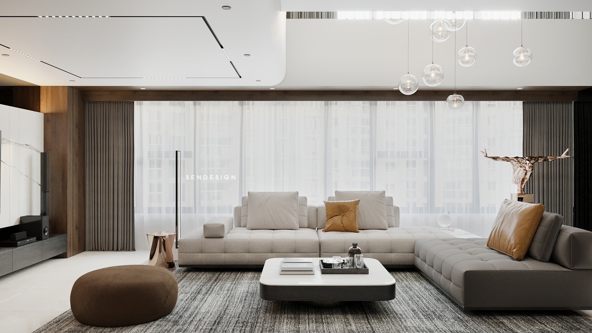3D Interior Model Kitchen Living room 0221 Scene 3dsmax