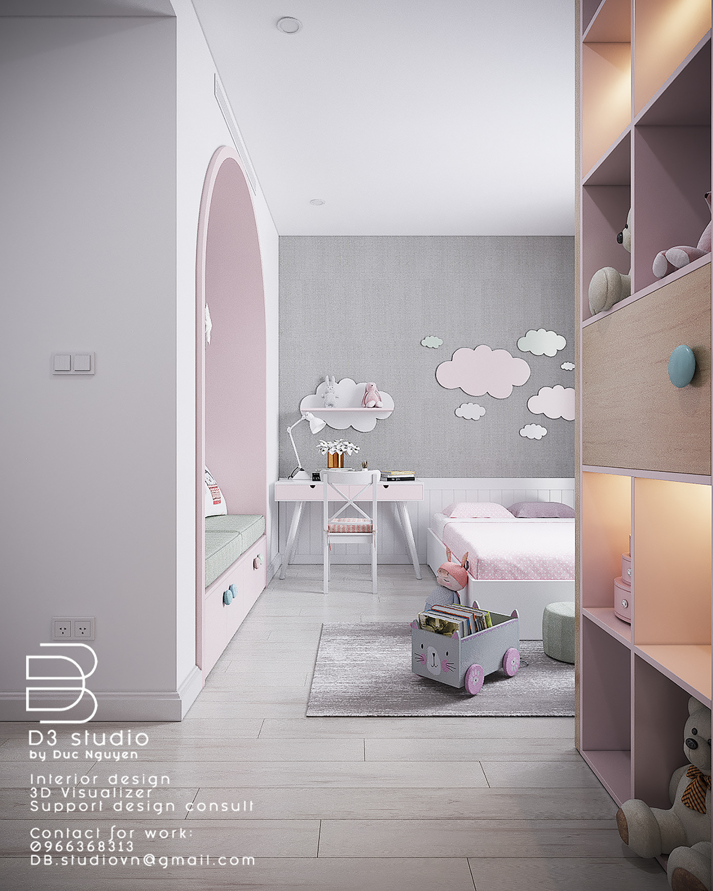 3D Interior Model Bed Room 0124 Scene 3dsmax