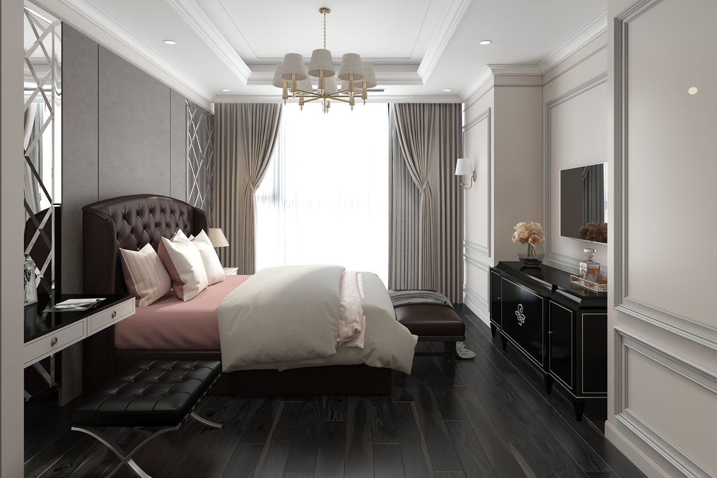 3D Interior Model Bed Room 0149 Scene 3dsmax