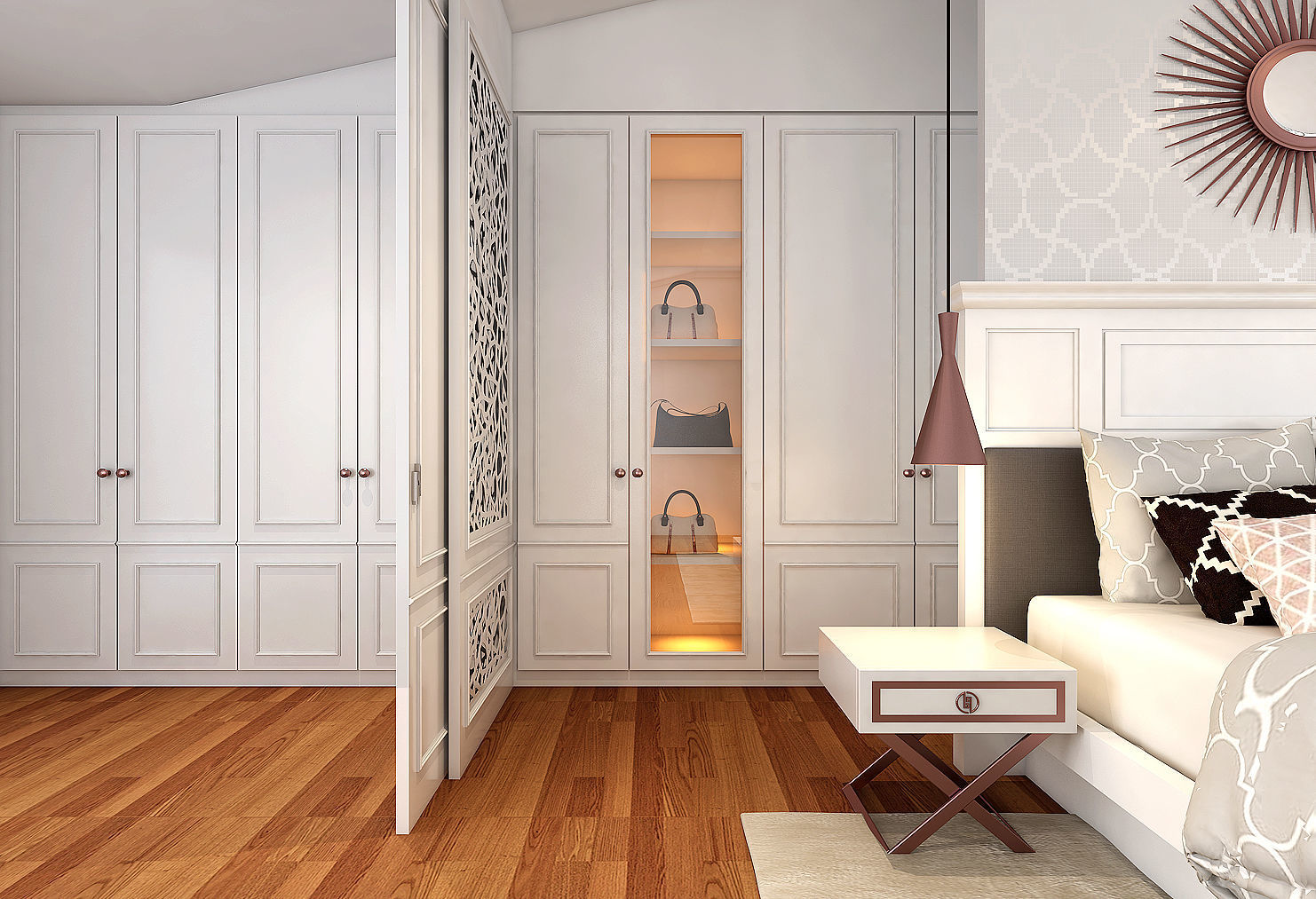 3D Interior Model Bed Room 085 Scene 3dsmax