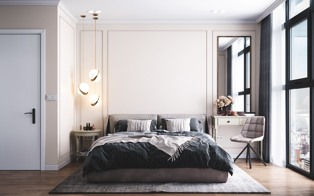 3D Interior Model Bed Room 090 Scene 3dsmax