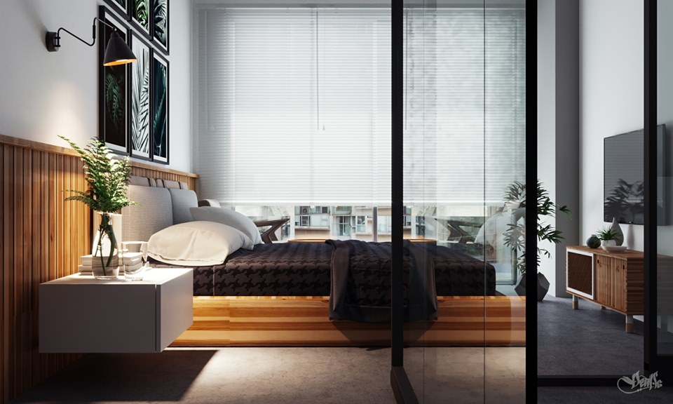 3D Interior Model Bed Room 095 Scene 3dsmax