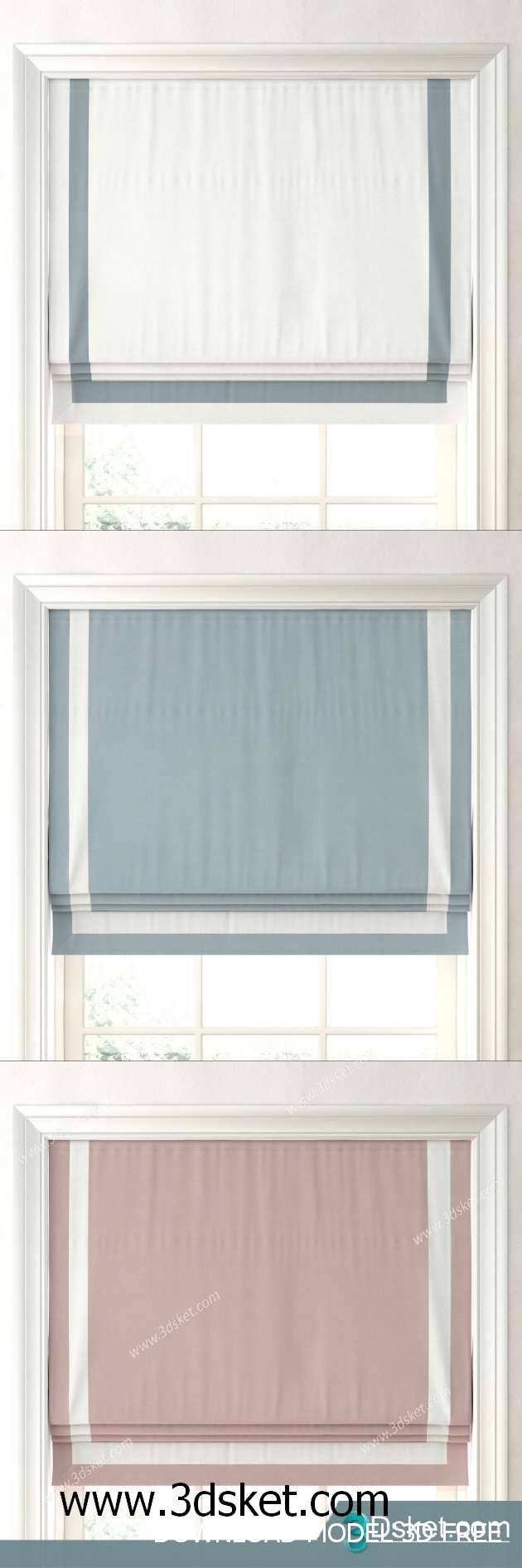 Free Download Curtain 3D Model Rèm 094