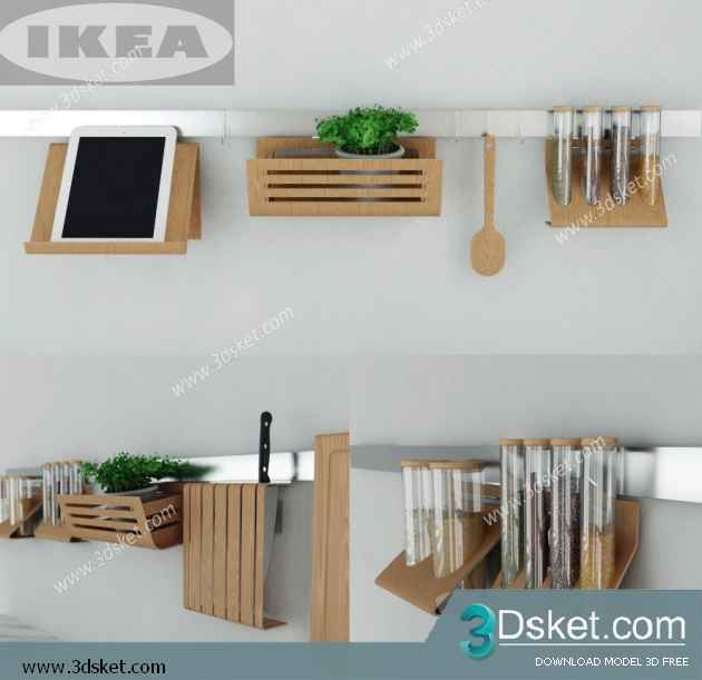 Free Download Kitchen Accessories 3D Model 0186