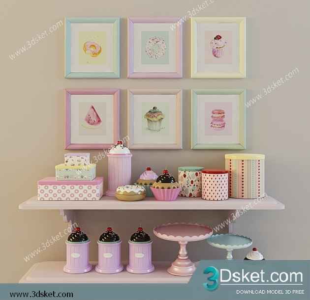 Free Download Kitchen Accessories 3D Model 0146