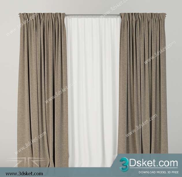Free Download Curtain 3D Model Rèm 096