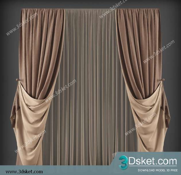 Free Download Curtain 3D Model Rèm 0102