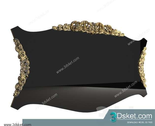 Free Download Mirror 3D Model Gương 061