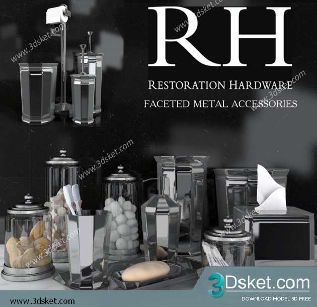 Free Download Decorative set 3D Model 0223