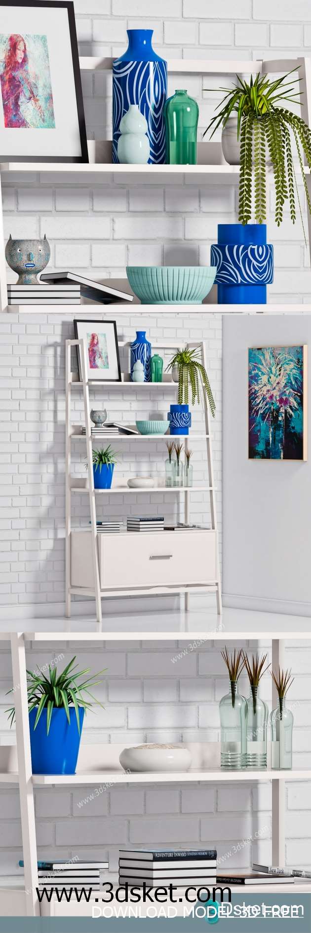 Free Download Decorative set 3D Model 0232