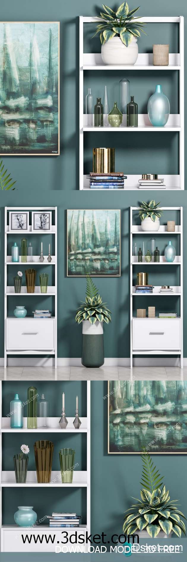 Free Download Decorative set 3D Model 0233