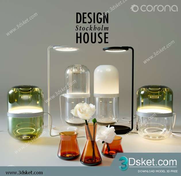 Free Download Decorative set 3D Model 0240
