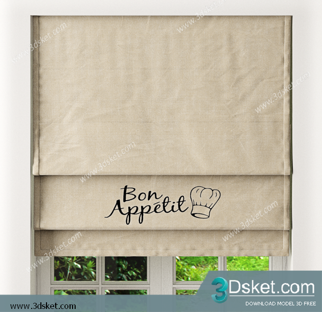 Free Download Curtain 3D Model Rèm 0112