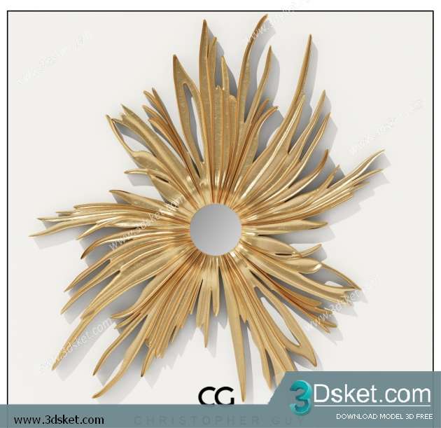 Free Download Mirror 3D Model Gương 071